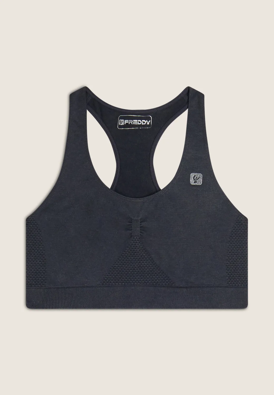 Freddy Seamless Ice Wash Sport-BH Nero Used mittlere Stützkraft