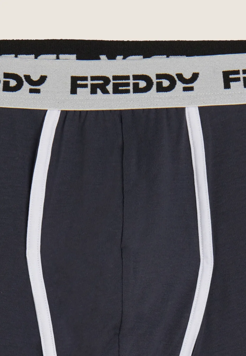 Freddy Boxer Herren Schwarz eng mit Jacquardbund