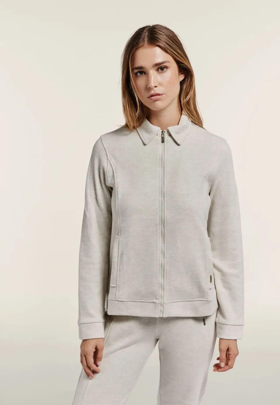 Freddy Full-Zip Sweatjacke schwarz meliert