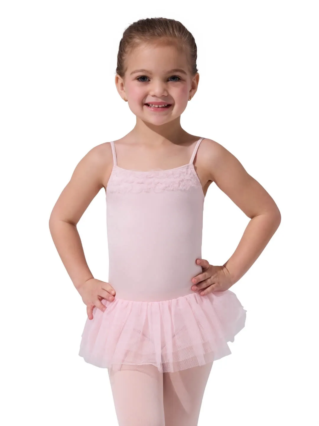 Capezio 11307C Ruffle Yoke Tutukleid Ballett Rosa