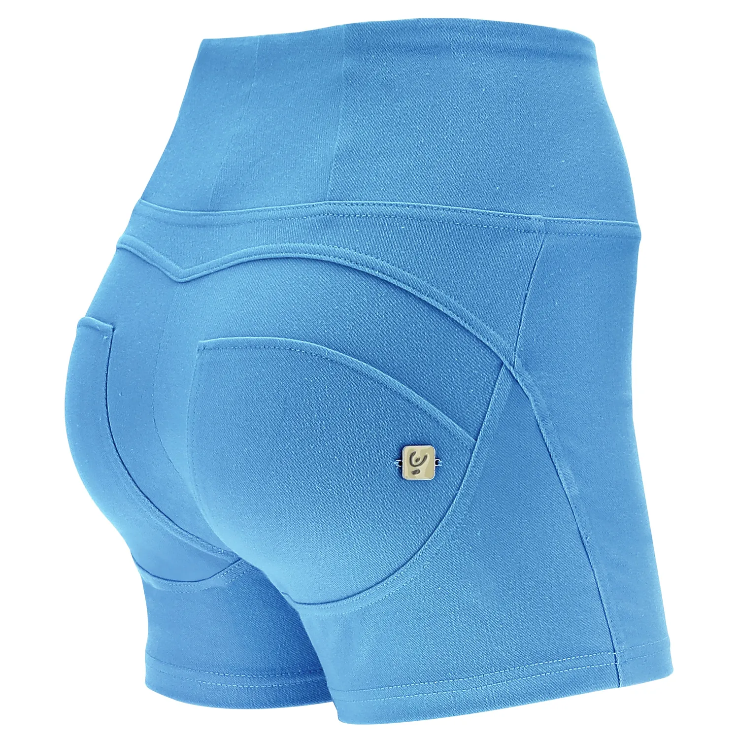 Freddy WR.UP Shorts High Waist Schwarz Drill-Jersey