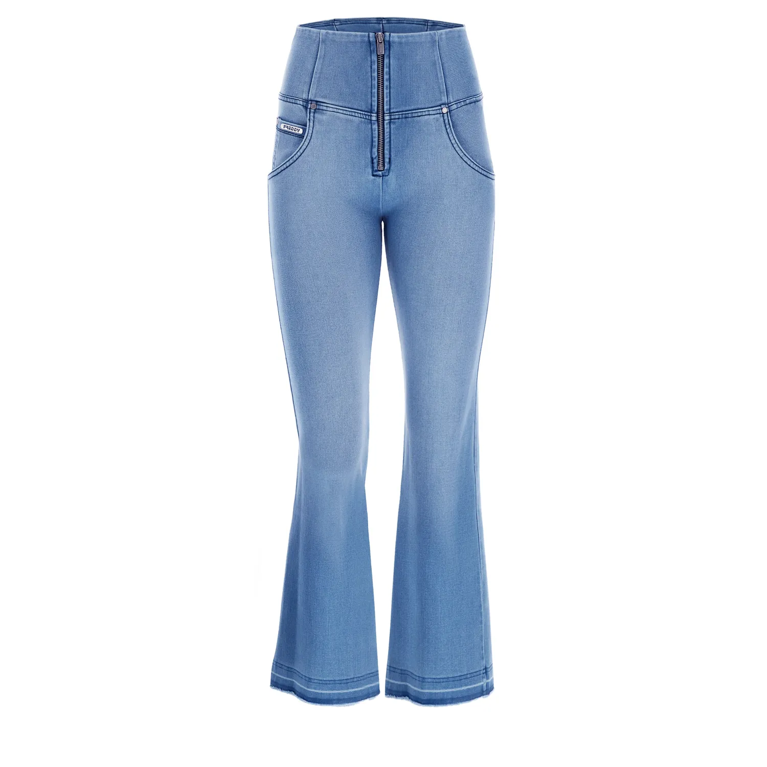 Freddy WR.UP 7/8 Flare Jeans Hellblau Push-up