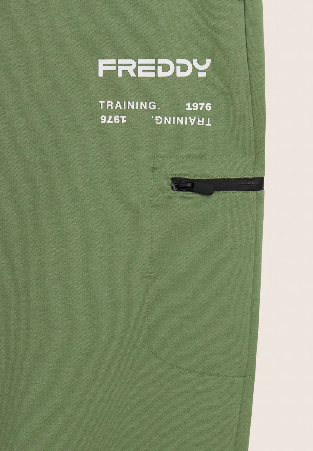 Freddy Sporthose Herren Gerade Blau Reissverschlusstasche