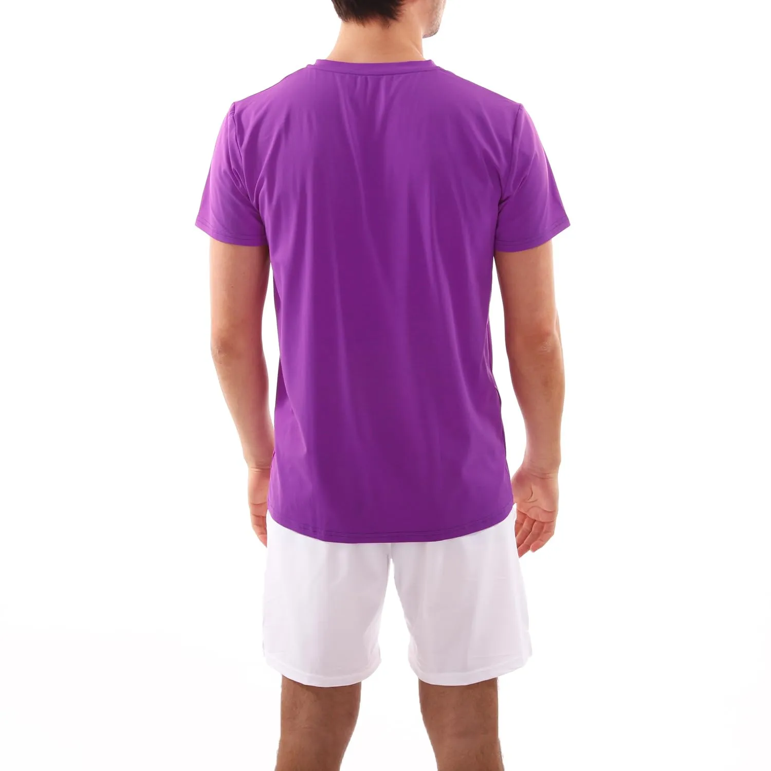 SPORTKIND V-Ausschnitt T-Shirt violett 140 UV-Schutz