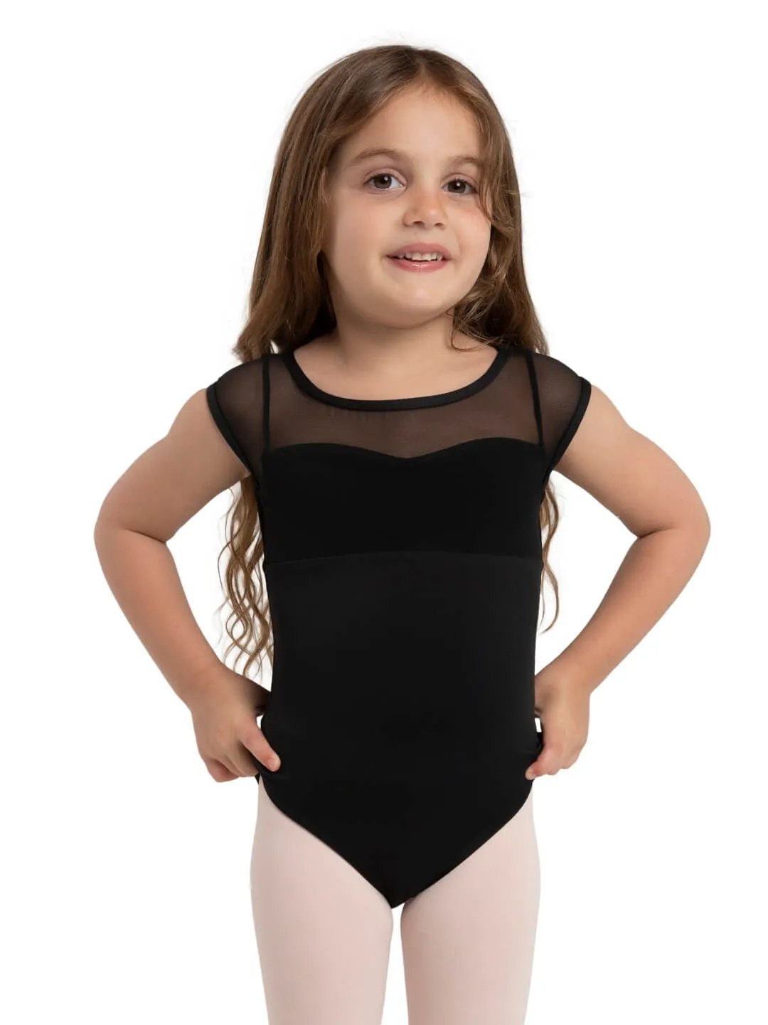 Capezio Jewel Garden Pearl Ballettanzug Pink Bedruckt Kap-Ärmel