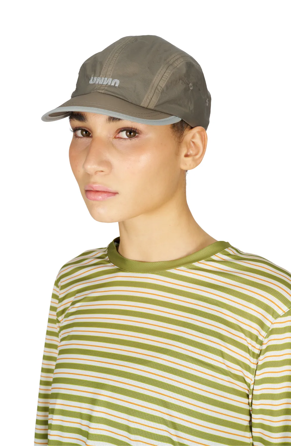 UNNA Smiles Run Cap Laufcap Stone Grey wasserabweisend