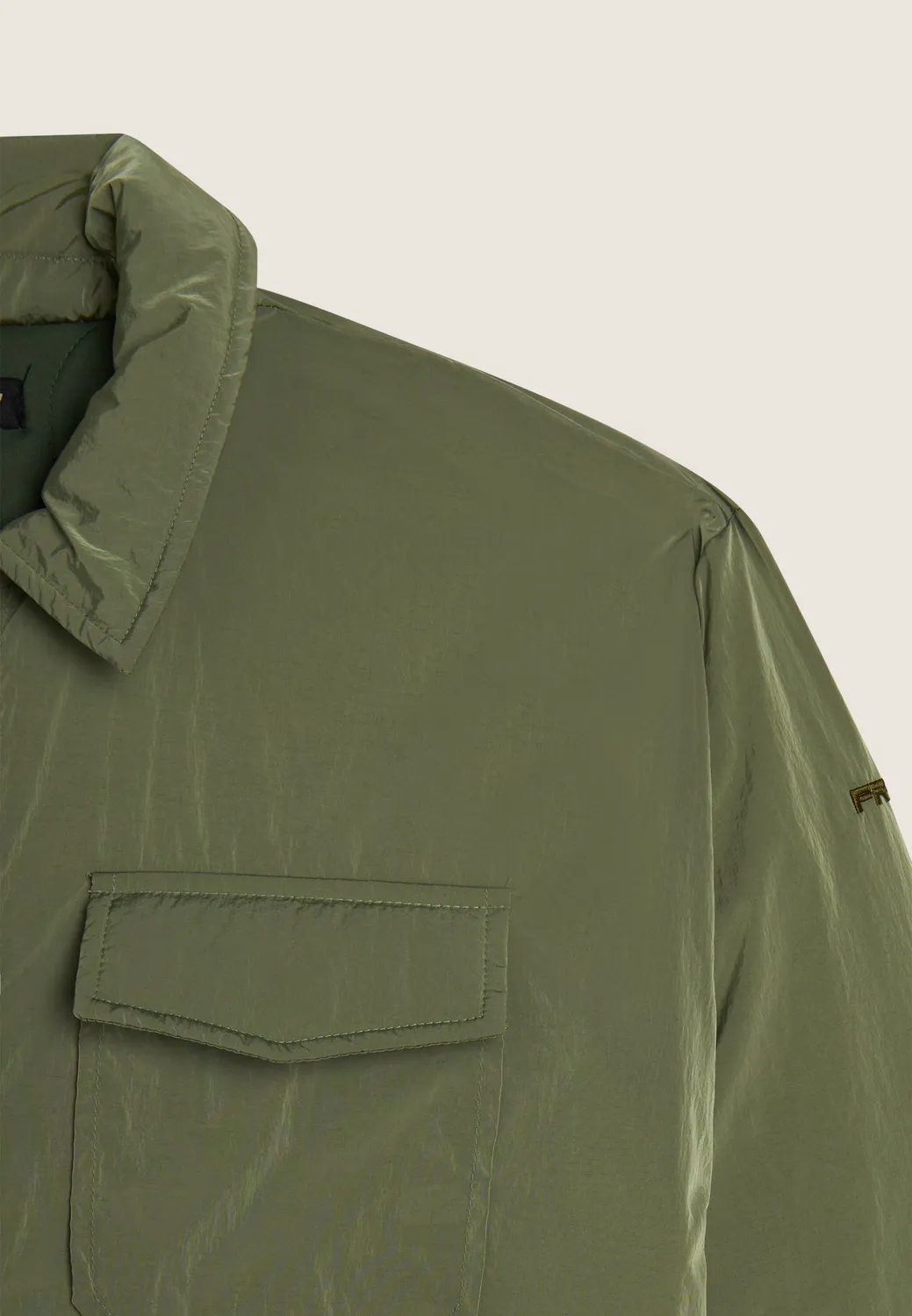 Freddy Oversize Stepp-Hemdjacke Oil Green Nylon