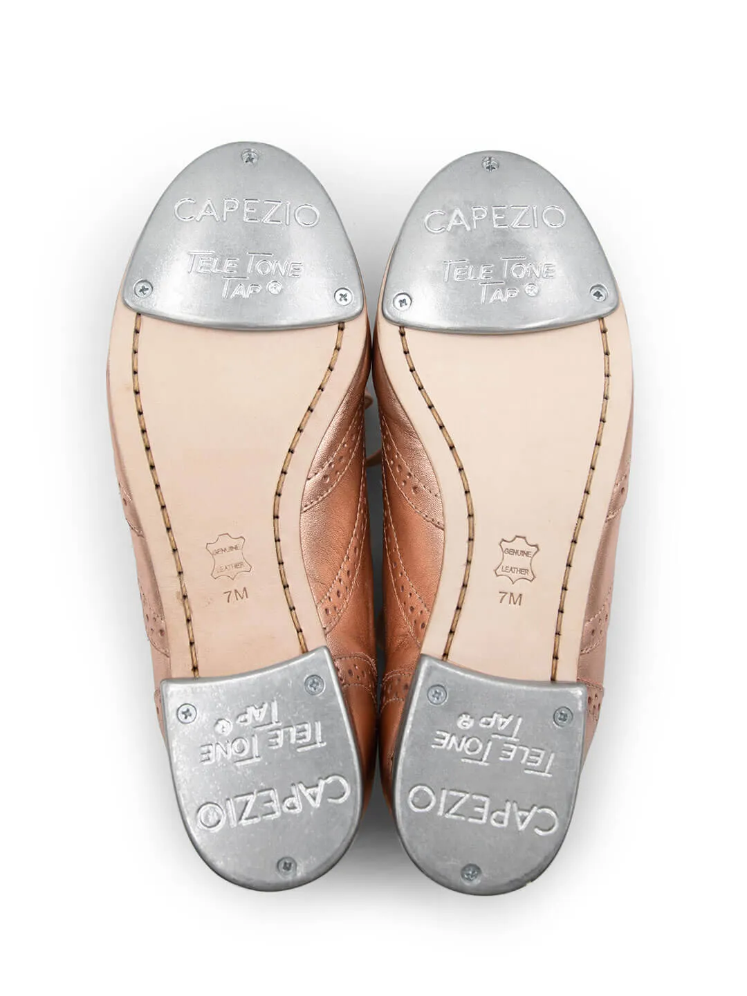 Capezio Classics 960F Roxy Steppschuhe Gold Leder Tele Tone