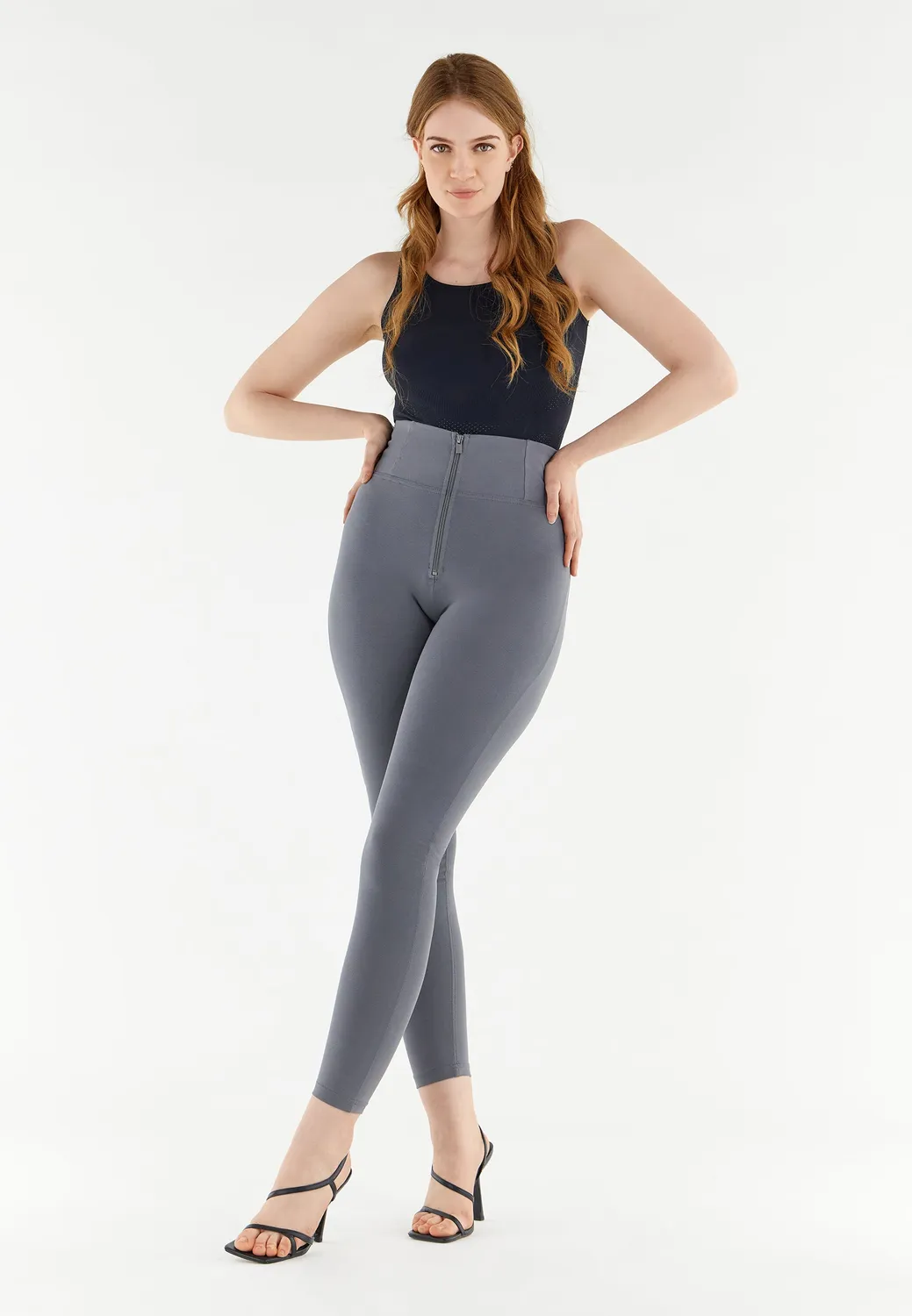 Freddy WR.UP Curvy Hose High Waist Blu Navy Bio