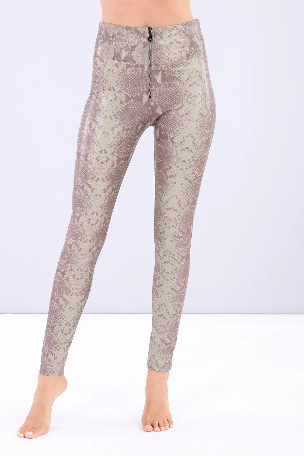 Freddy WR.UP Damen Leggings Reptile Bordeaux XS vegan