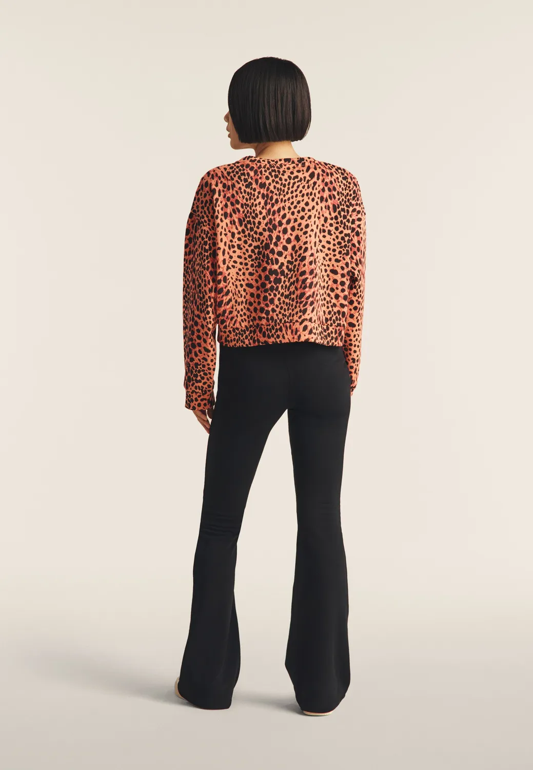 Freddy Cropped Sweatshirt Comfort Fit Leo Pink French Terry