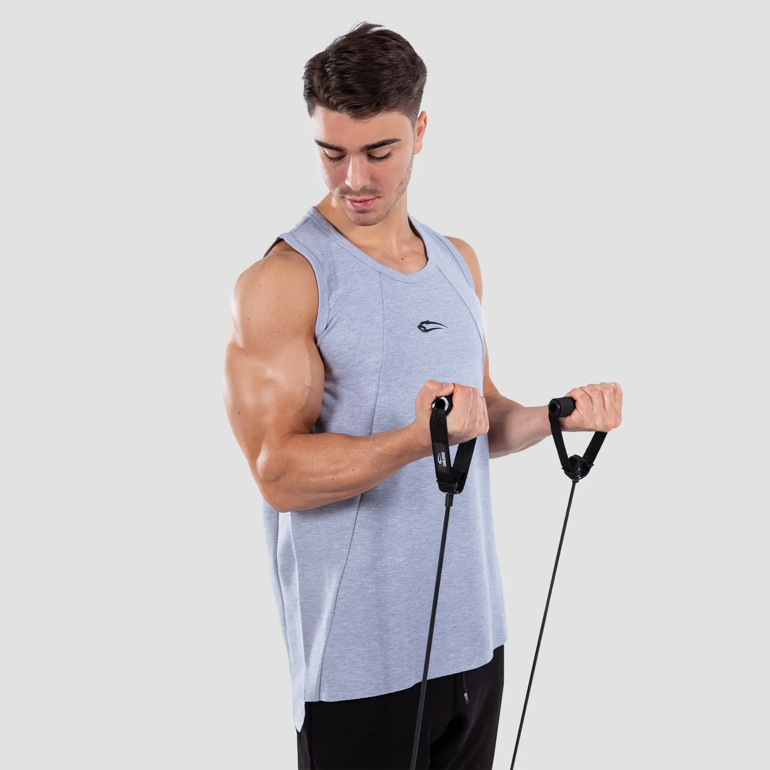 Smilodox Tonning Tube Fitnessband Schwarz Medium Widerstand