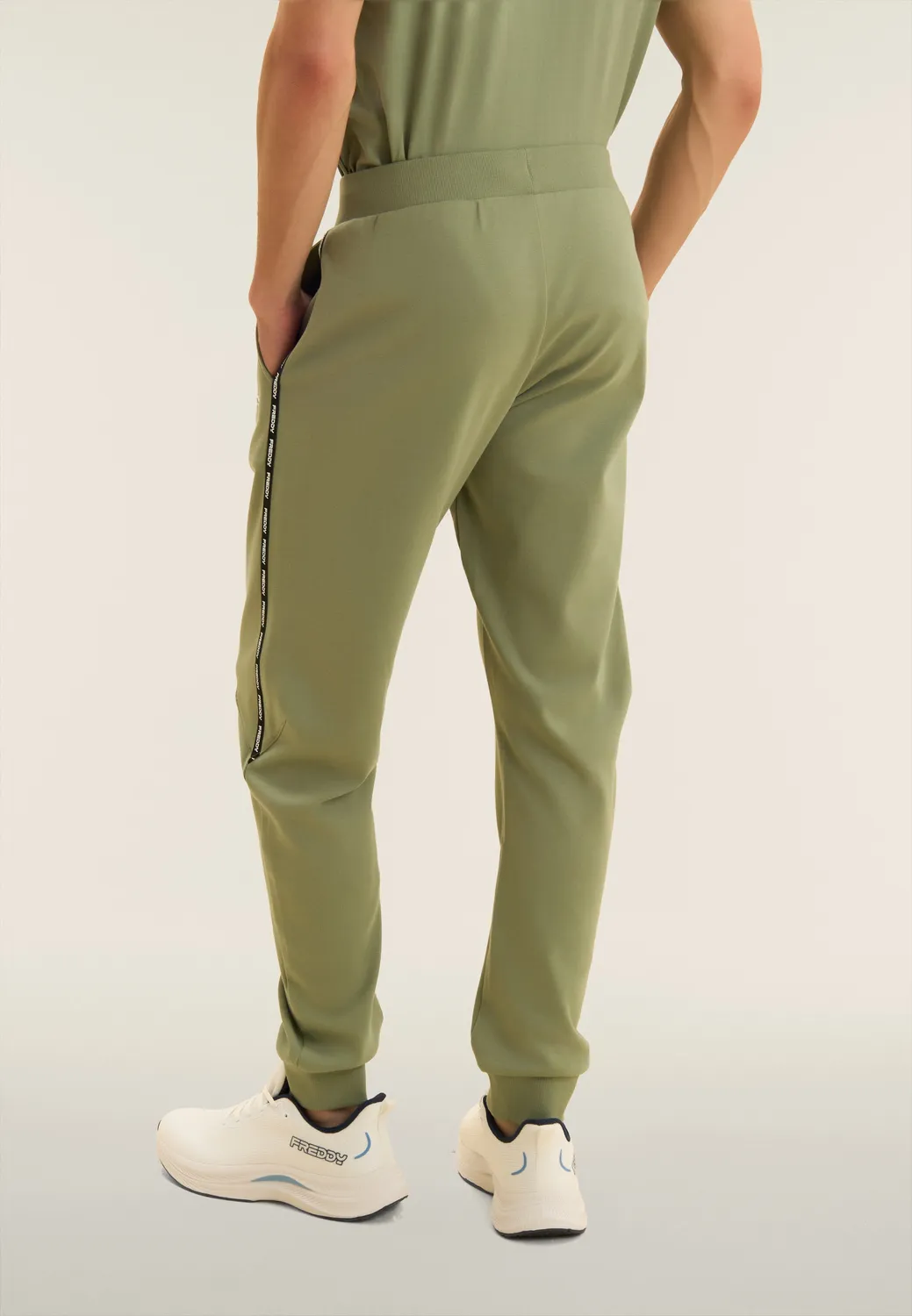 Freddy Sporthose Baumwolle Jogginghose Schwarz Logo