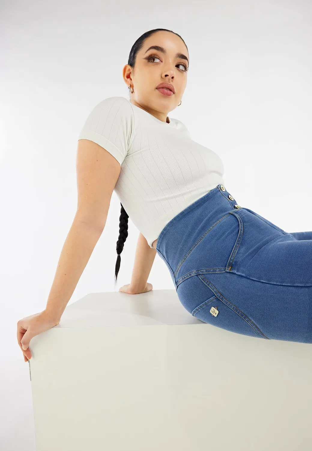 Freddy WR.UP Curvy Superskinny Jeggings Dark Jeans