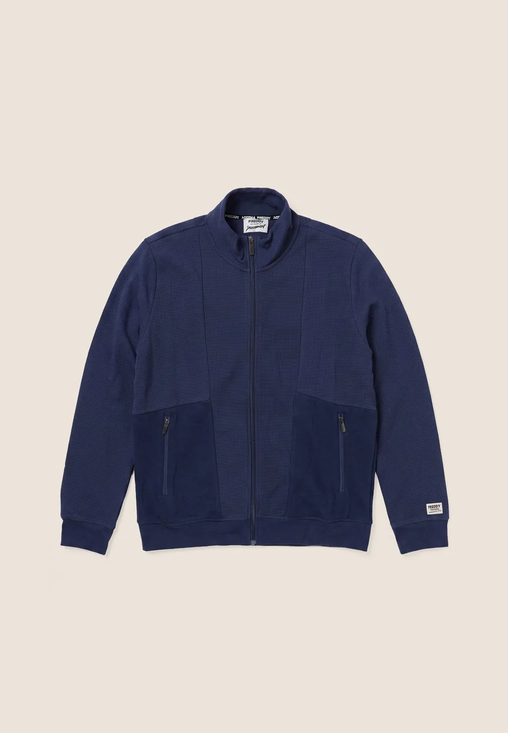 Freddy Herren Bonded-Kapuzenjacke Dress Blue kariert