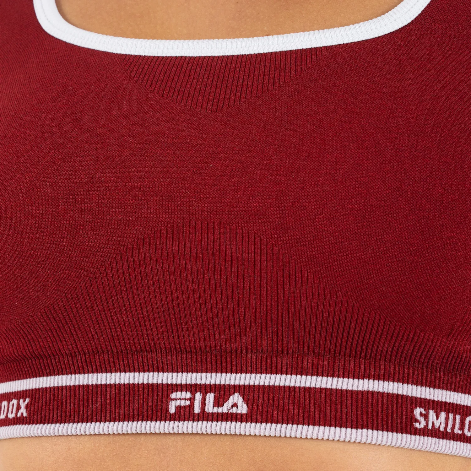 SMILODOX x FILA Noli Sport-BH Damen Schwarz Shaped Fit Halt