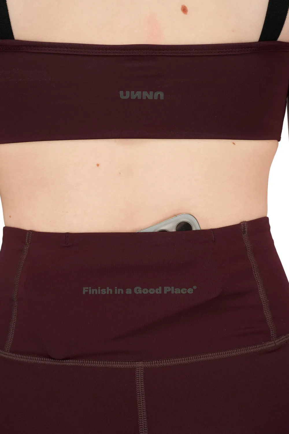 UNNA Good Place Laufshorts merlot kompressiv