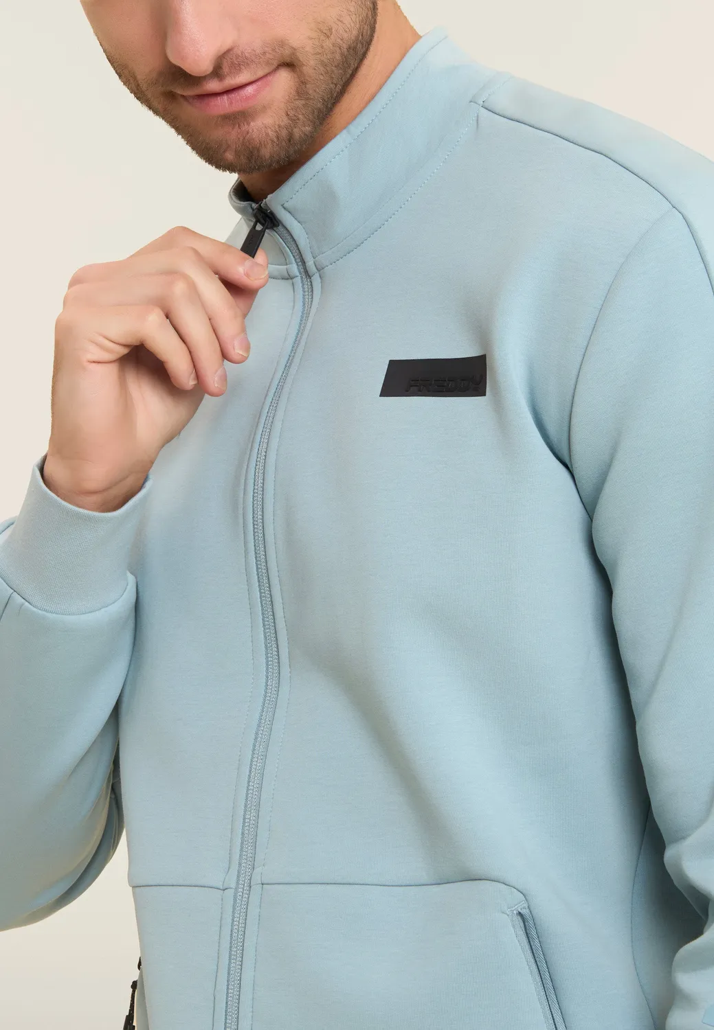 Freddy Urban Tech Zip Hoodie Schwarz Slim Fit