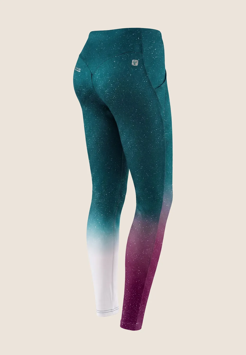 Freddy No Slide Leggings Fuchsia-Silber Stern 7/8