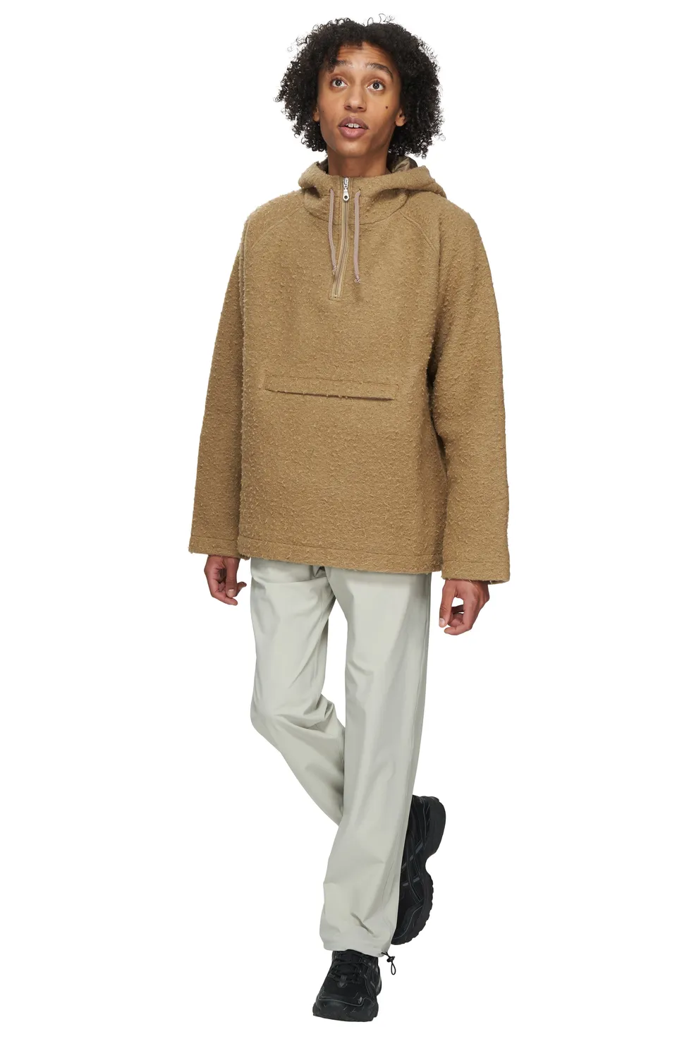 UNNA Walkman Anorak Jacke Camel Beige Wolle