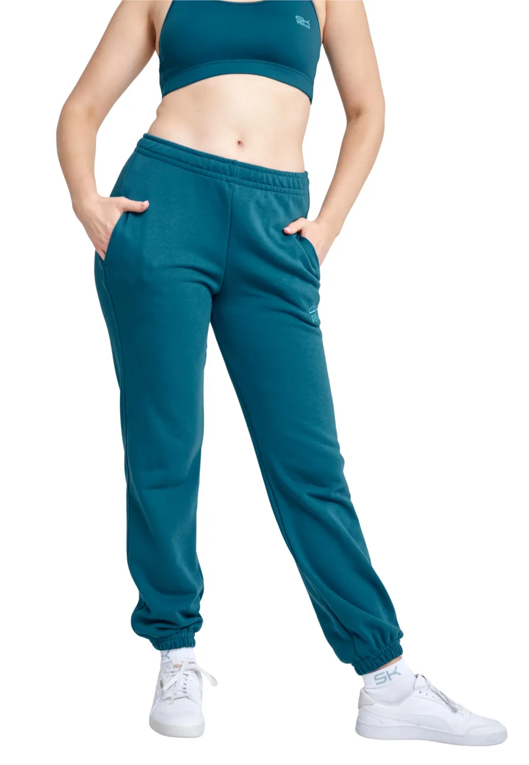 SPORTKIND Jogginghose Baumwolle Damen Hose mit Taschen