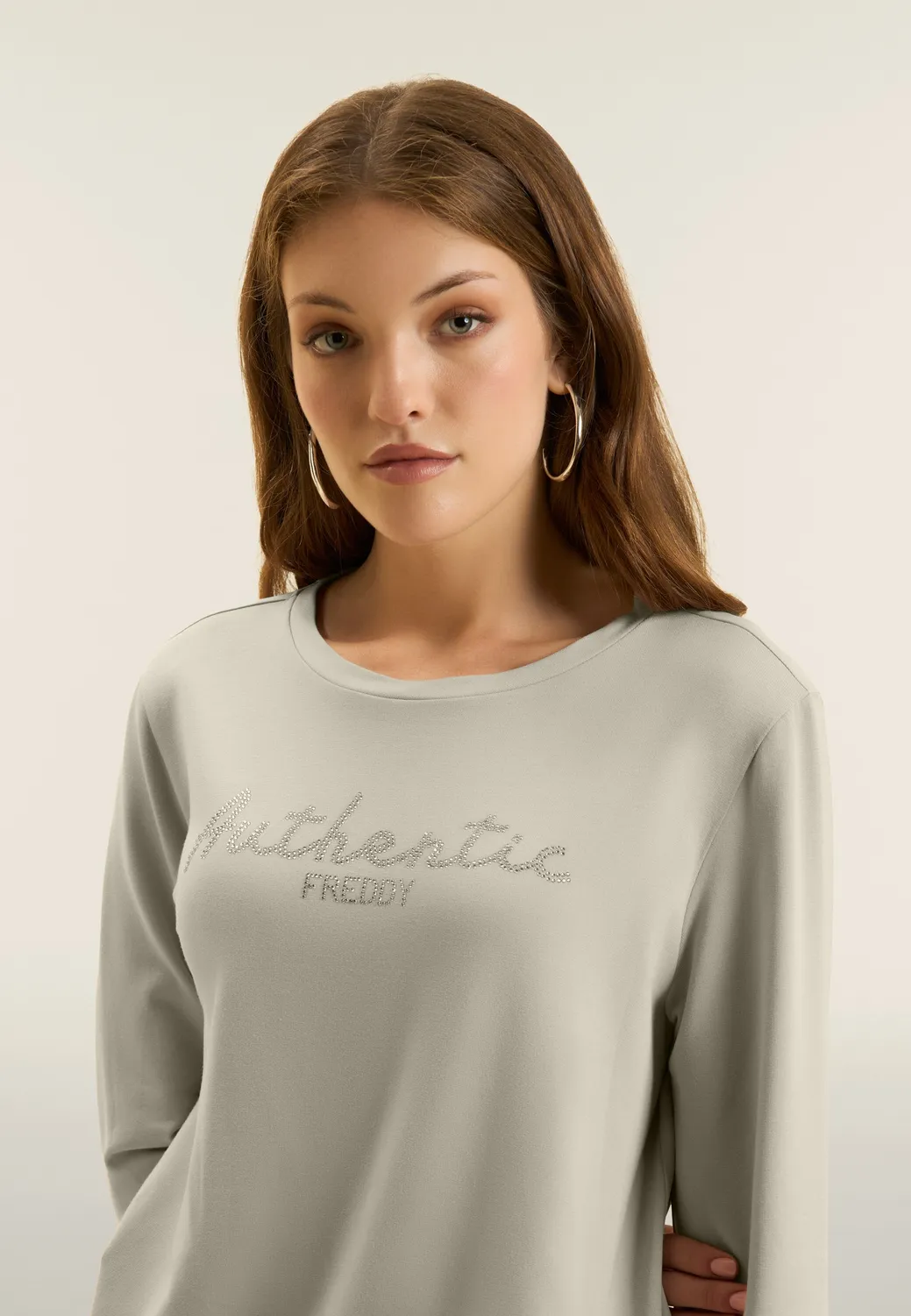 Freddy Authentic Sweatshirt Strass Dunkelblau