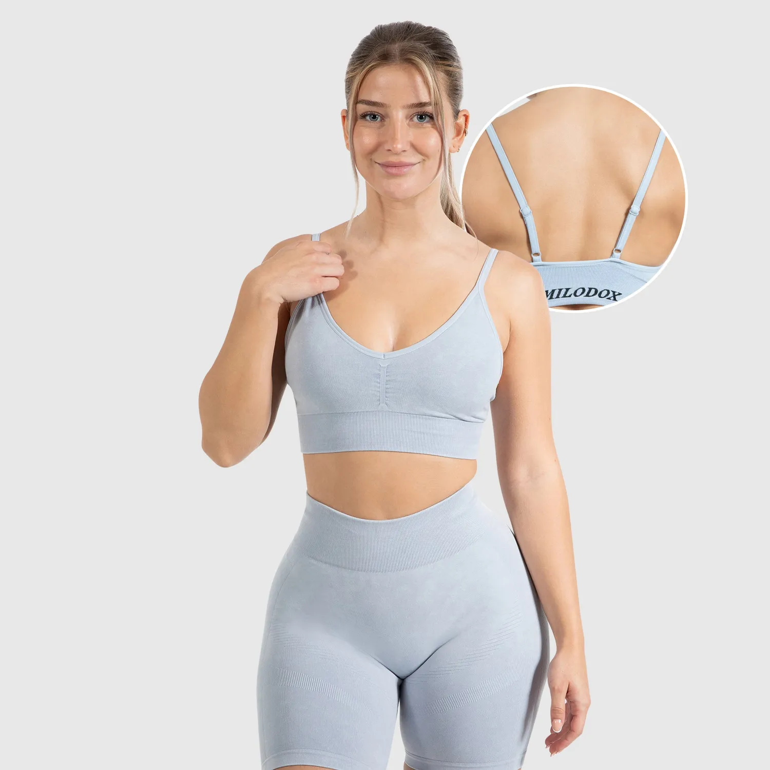 Smilodox Vera Scrunch Sport-BH Damen Batik