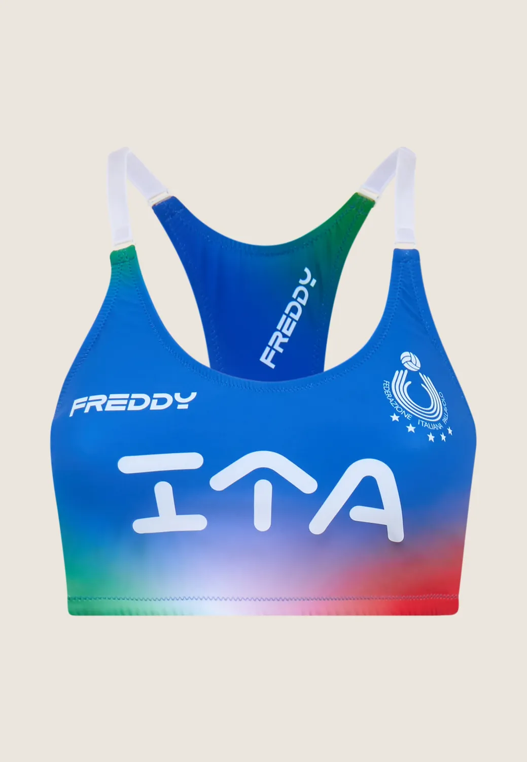 Freddy Beach Volley Top Hellblau Damen High-Support