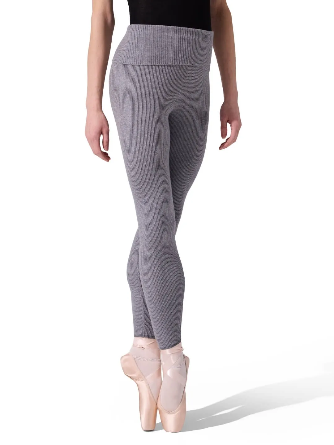 Capezio 11382W Strick-Legging Schwarz gerippt warm