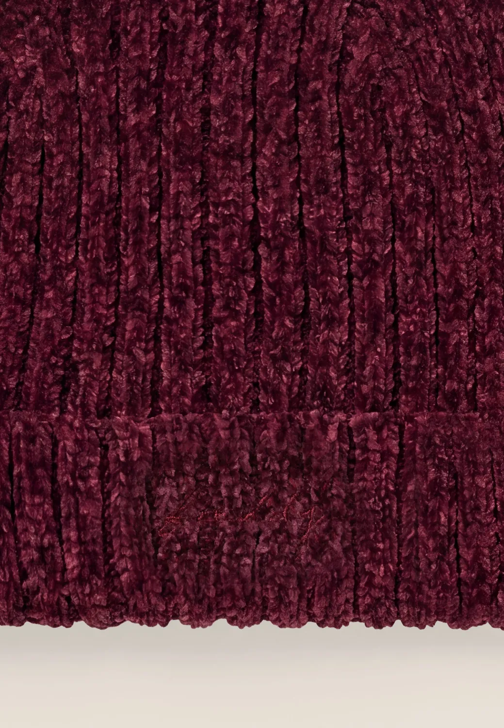 Freddy Beanie Rippstrick Chenille schwarz Damen