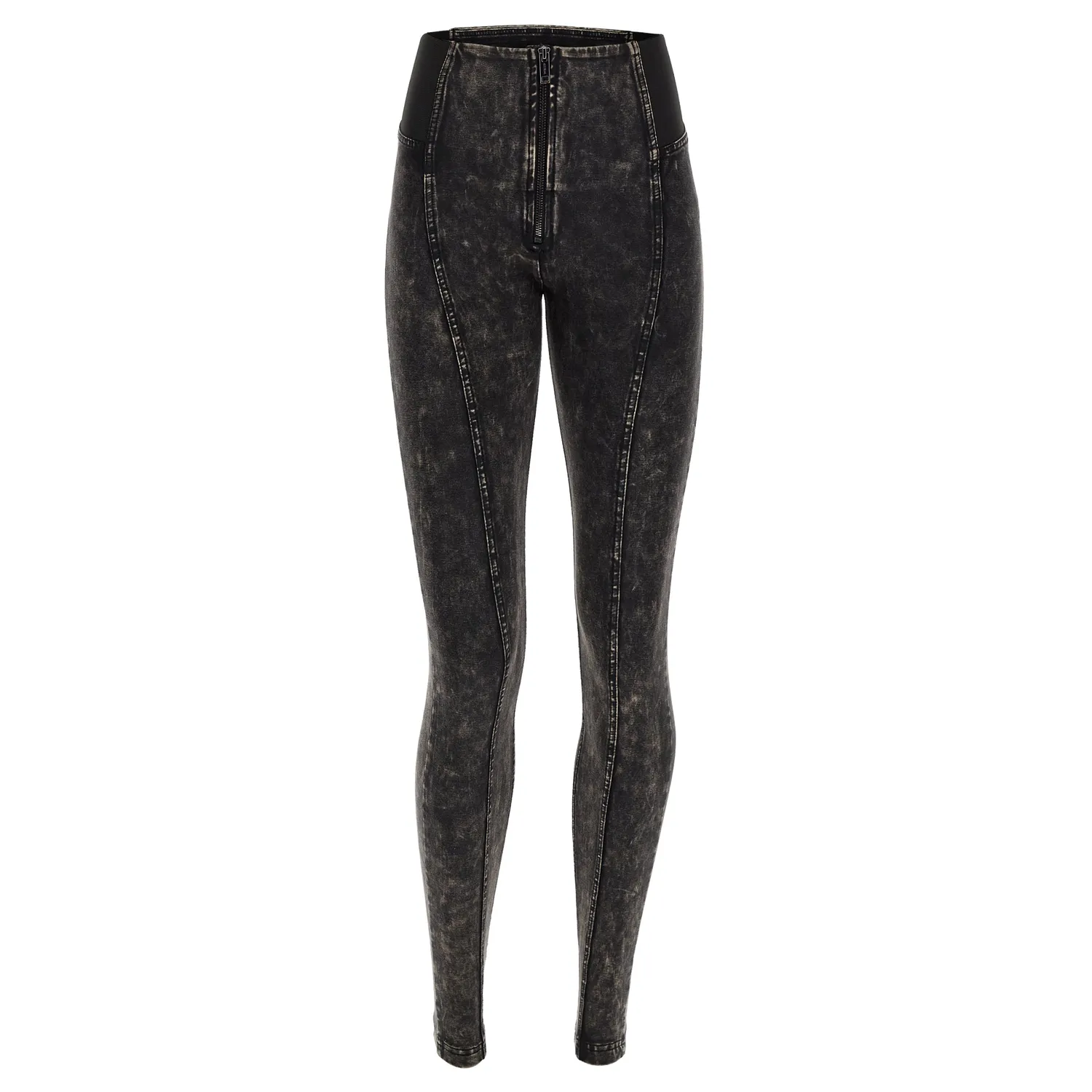 Freddy WR.UP Ice Wash High Waist Hose Navy Peony Push-up