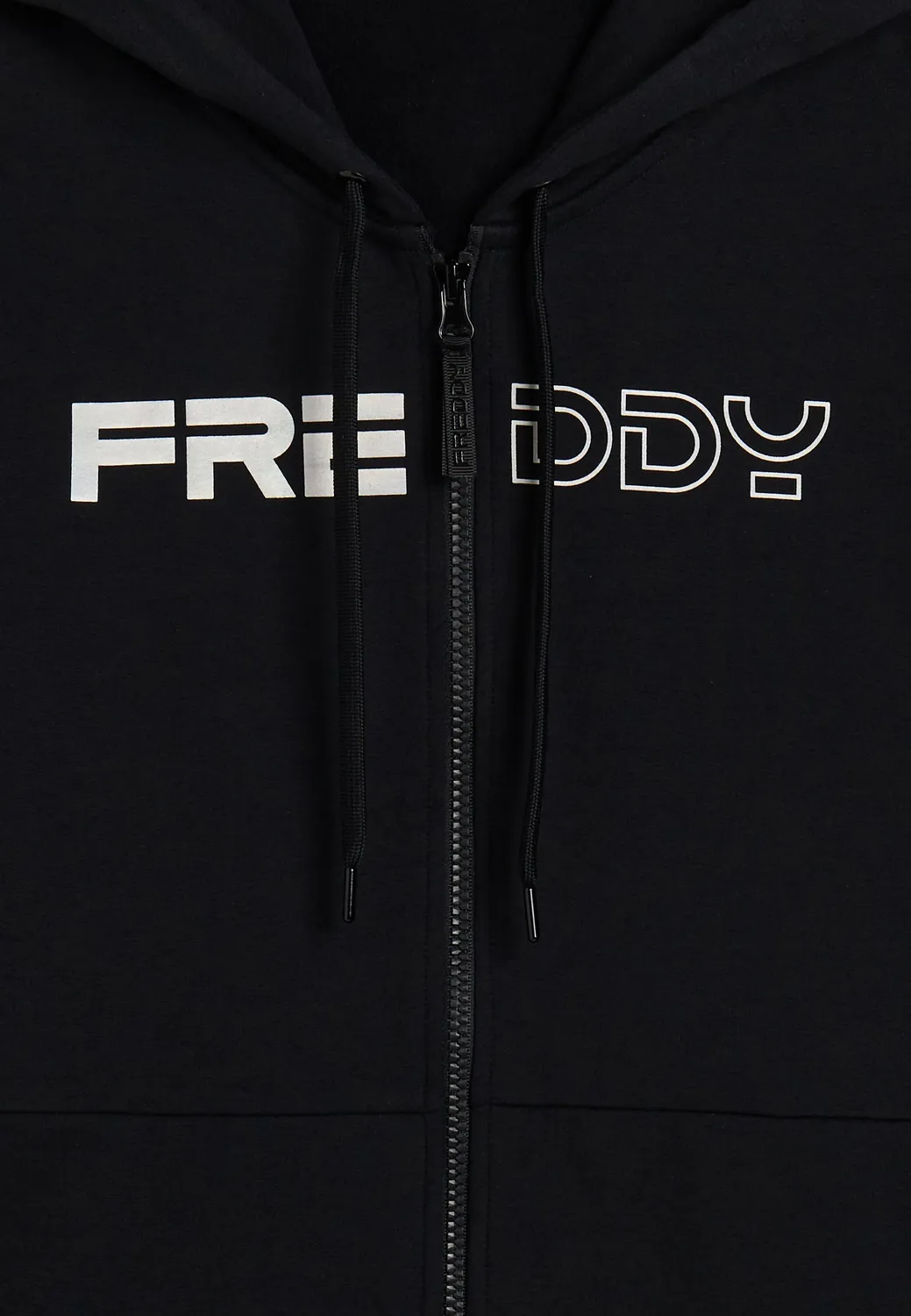 Freddy Full-Zip Hoodie Kapuze Perlen-Logo comfort