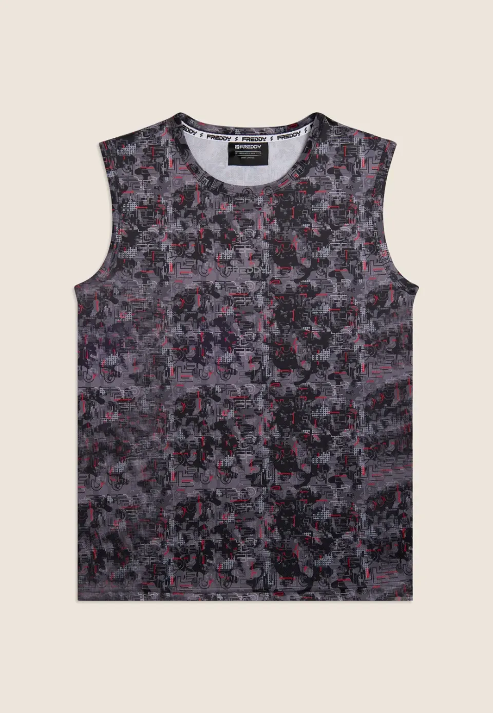Freddy Logo Tanktop Herren Schwarz schnelltrocknend
