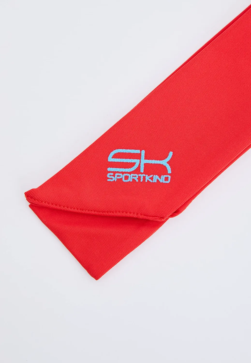 SPORTKIND Tennis Stirnband rot atmungsaktiv