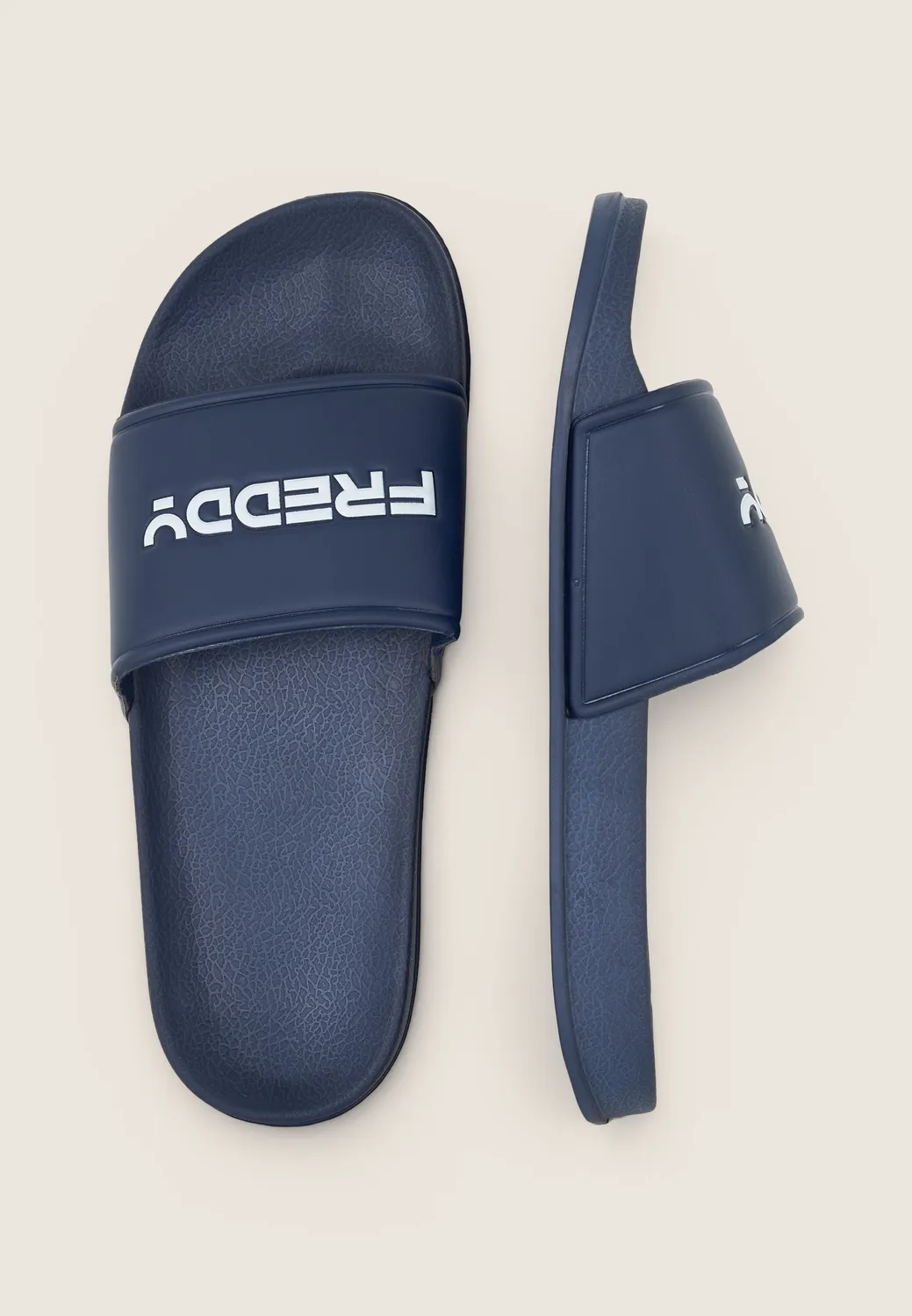 Freddy Slider Herren Navy Maxi-Logo Rutschfest