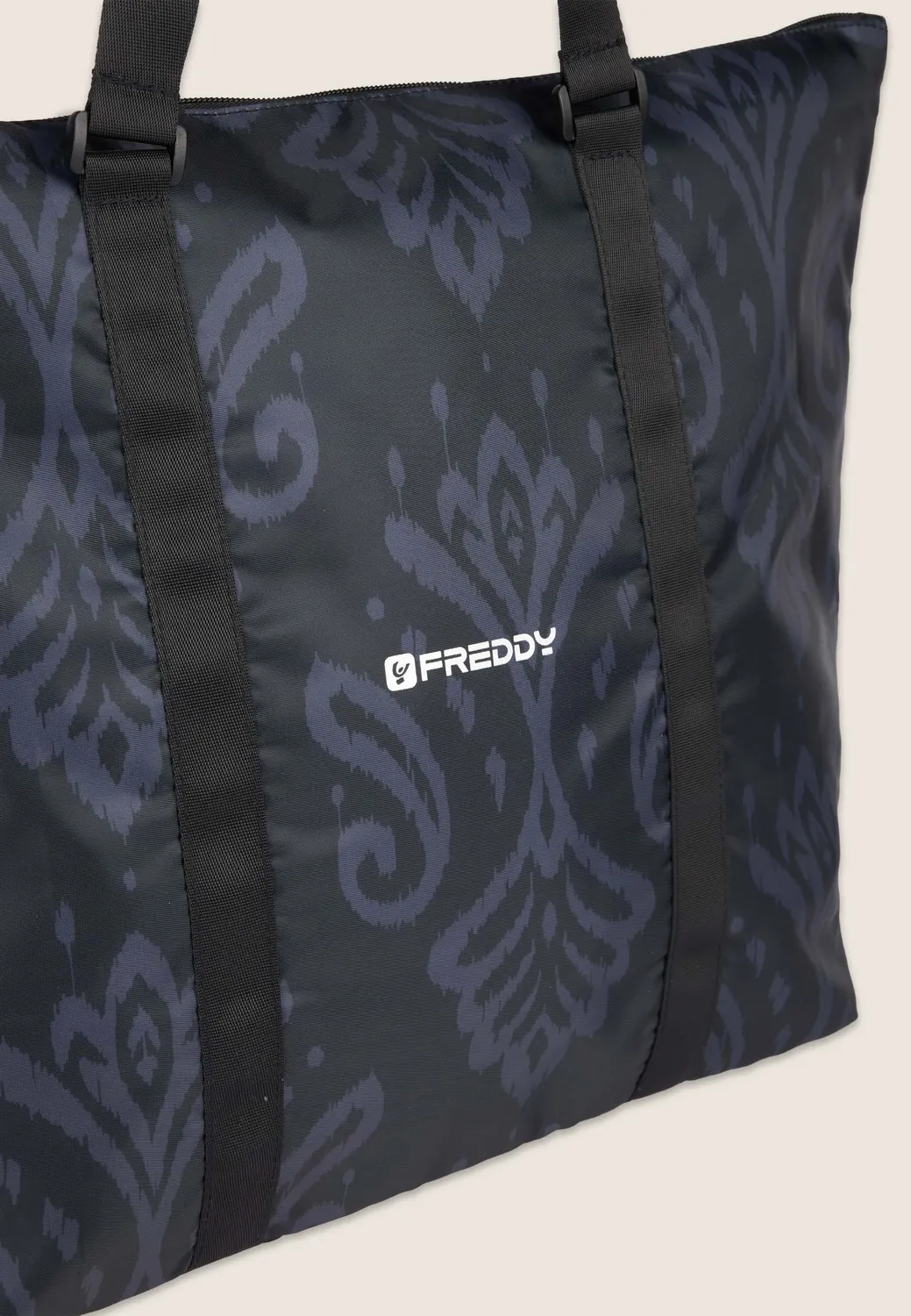 Freddy Shopper Tasche Schwarz Ikat mit Reiverschluss