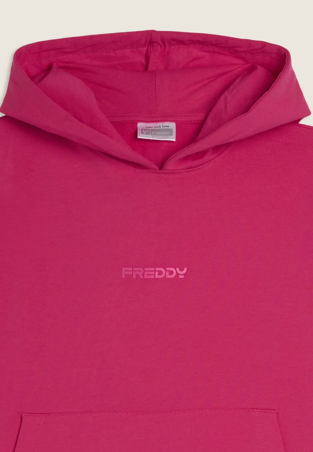 Freddy Junior Jogginganzug Baumwolle Fuchsia Kapuze