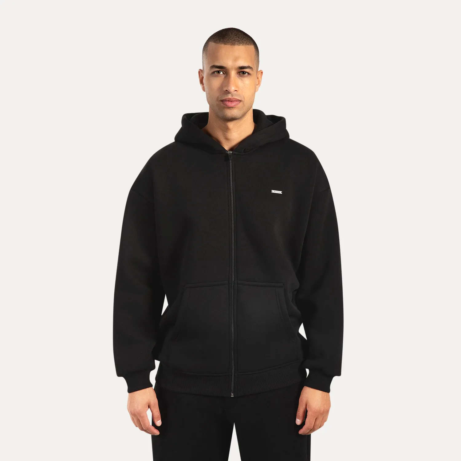 Smilodox Sorea Cedrik Zip-Hoodie Herren oversize Baumwolle