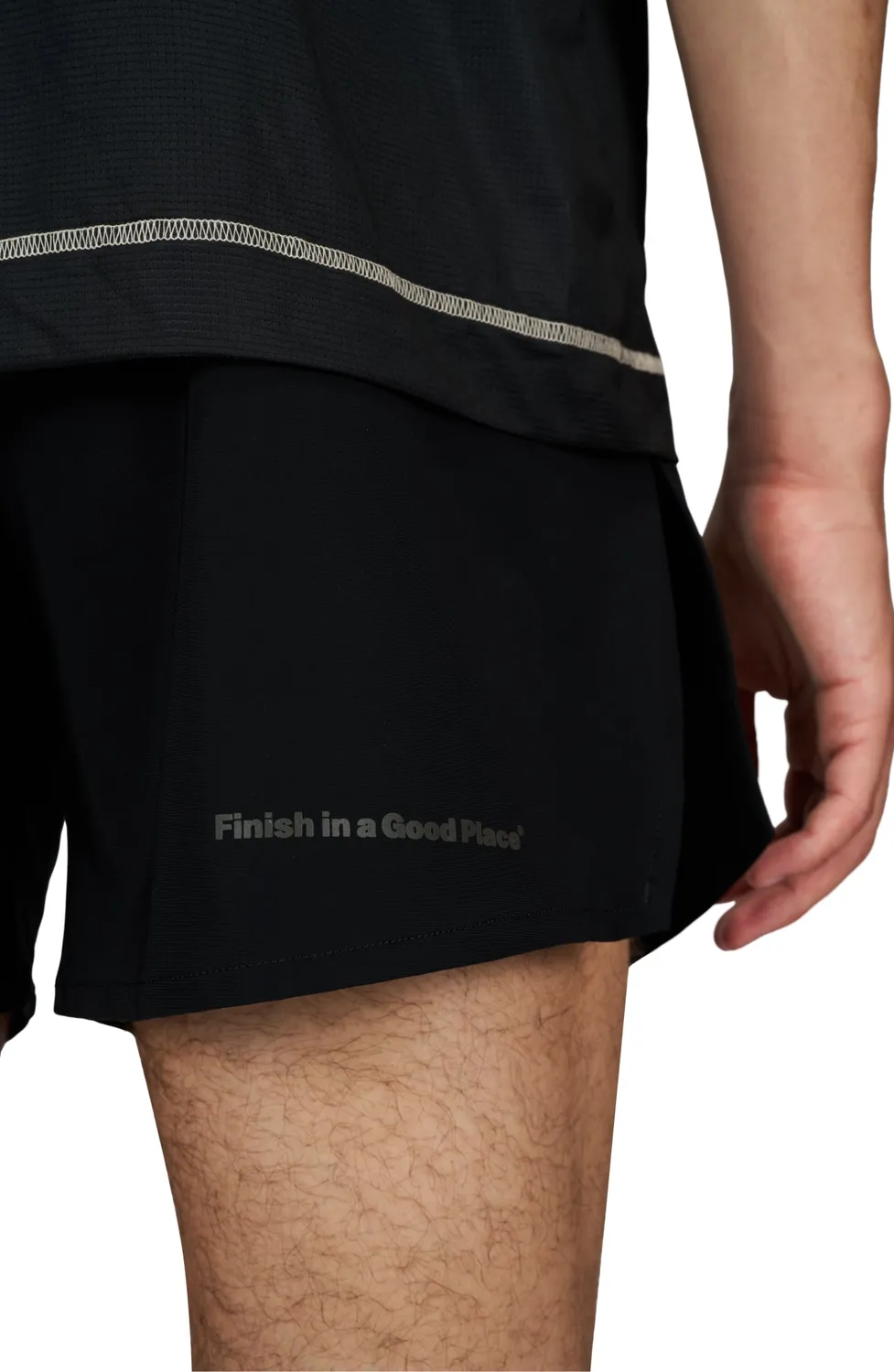UNNA Tempo Shorts Laufshorts Black Econyl Stretch