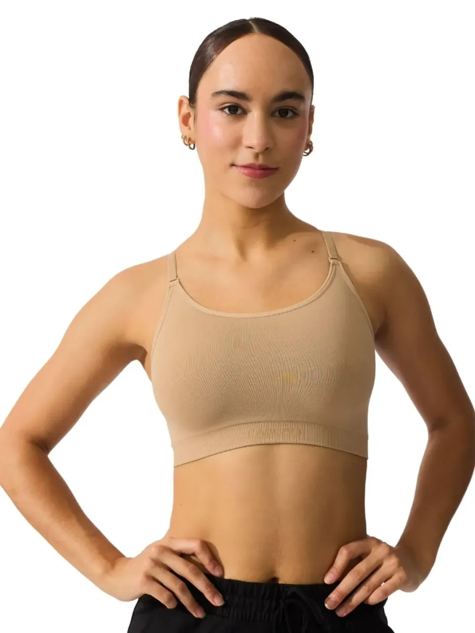 Capezio 3769W Seamless Longline BH Nude nahtlos