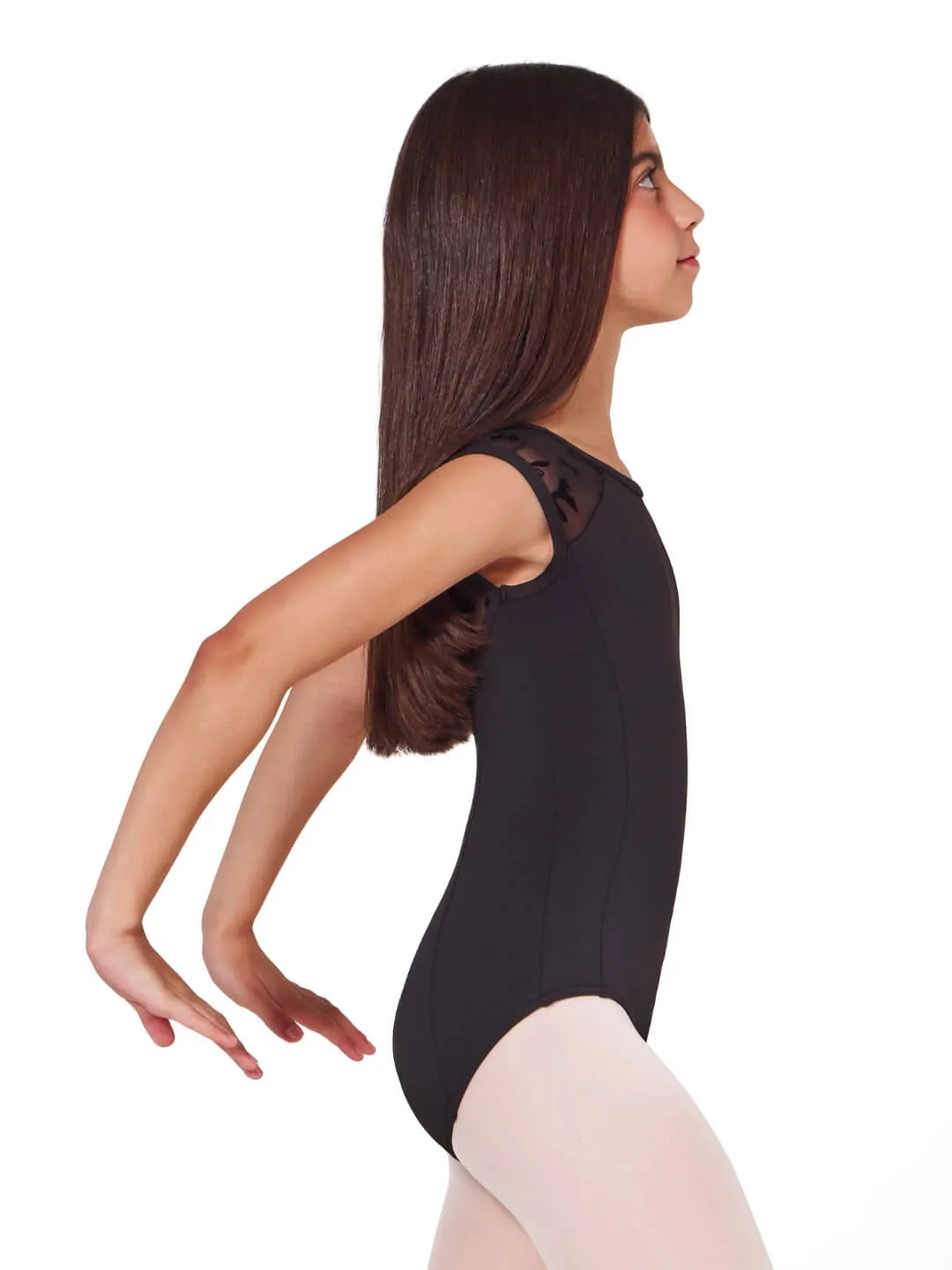 Capezio Take a Bow F12421C Encore Turnanzug Kind Schleifen-Mesh