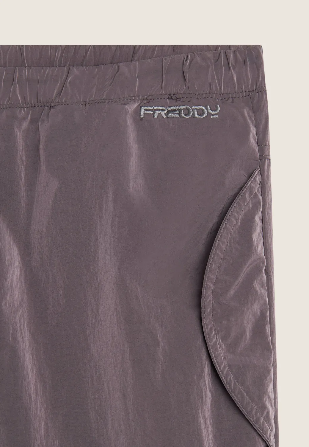 Freddy Parachute Hose Damen Nylon Prune Purple