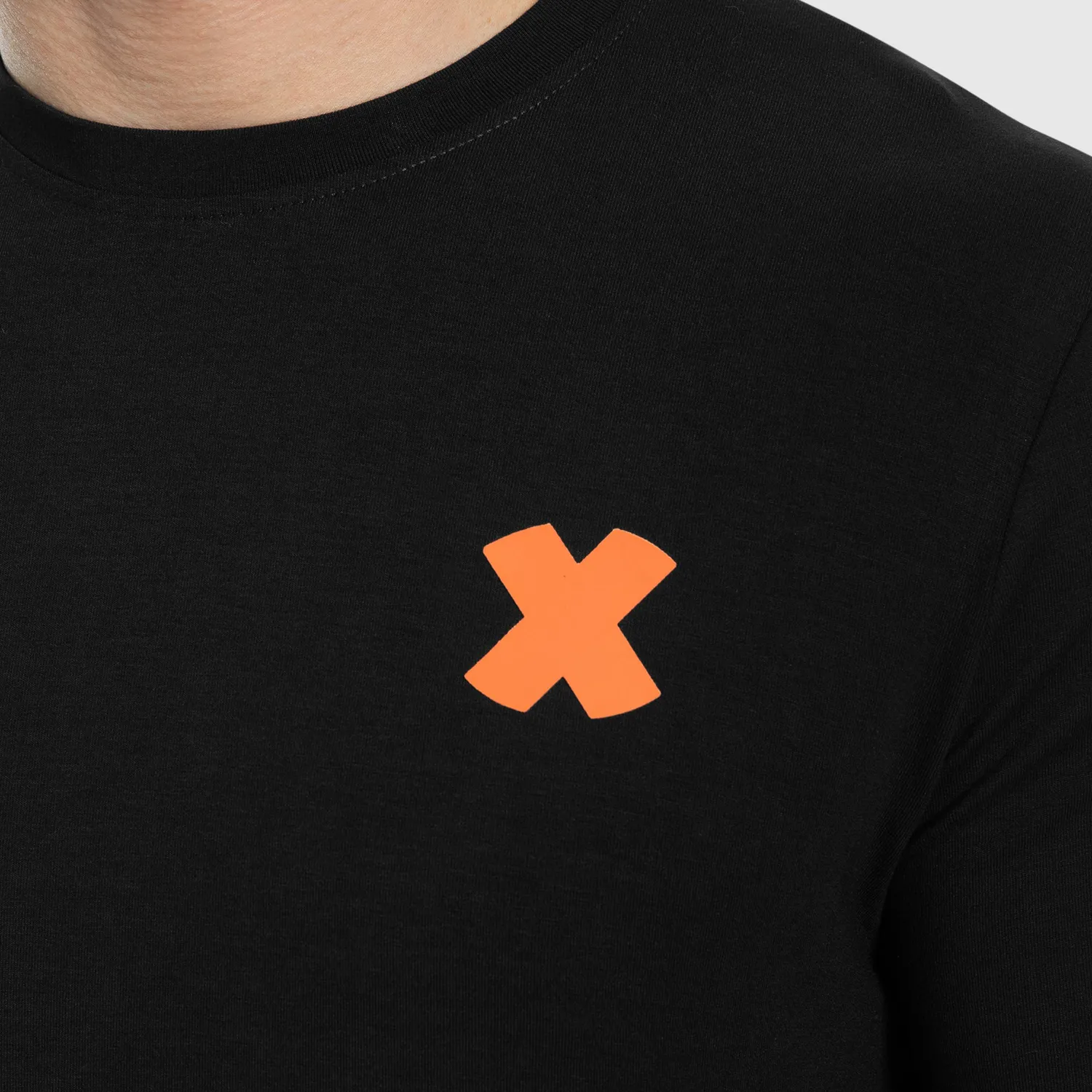 Smilodox Herren T-Shirt Schwarz Regular Fit meliert