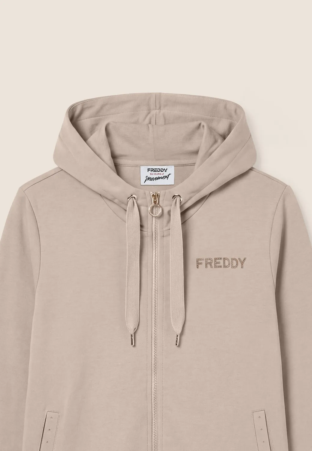 Freddy Maxi Logo Hoodie Schwarz Gold