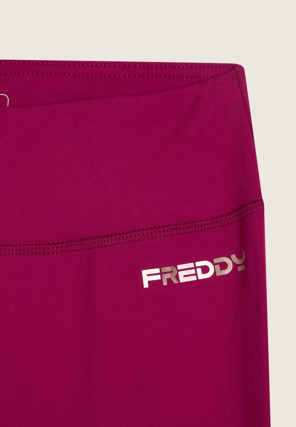 Freddy 7/8 Vita Alta Leggings Schwarz hoher Bund