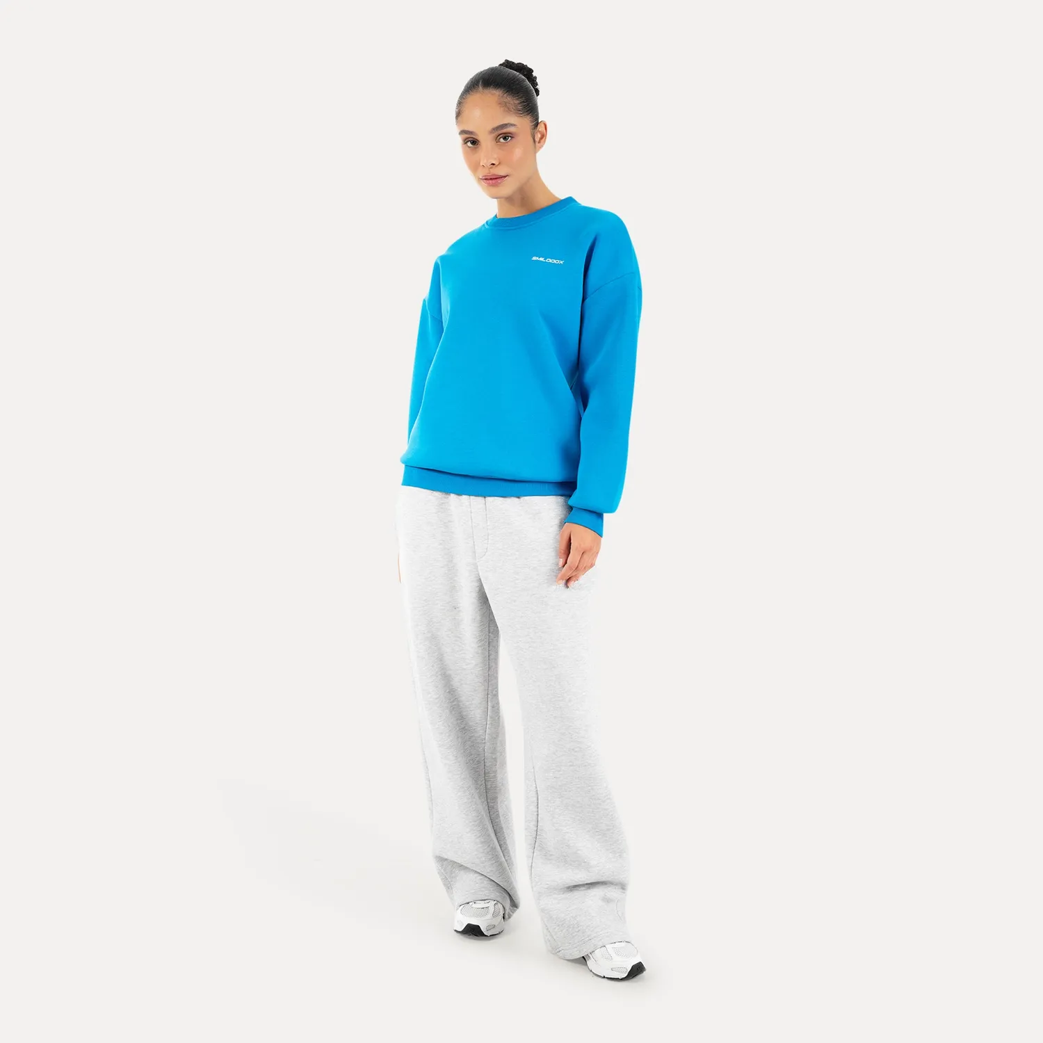 Smilodox Lunara Tane Sweatshirt Schwarz Oversize weich
