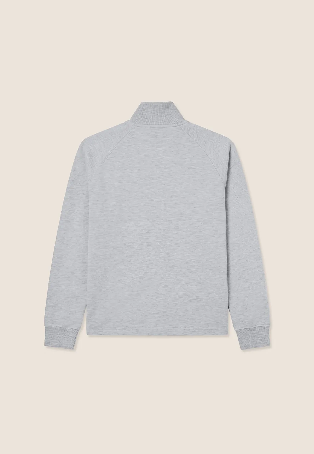 Freddy Boxy Sweatjacke Cropped Melange Grau Full-Zip