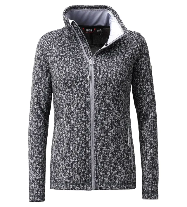 LPO Lovis Fleecejacke Damen dunkelgrau isolierend