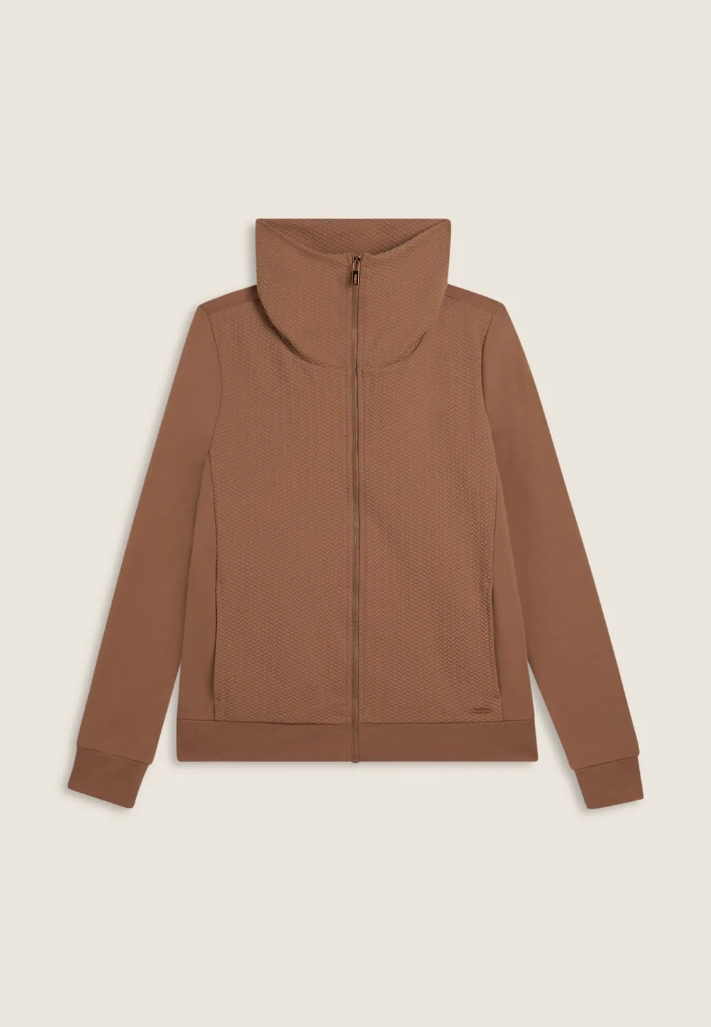 Freddy Full-Zip Sweatjacke hoher Kragen Modal