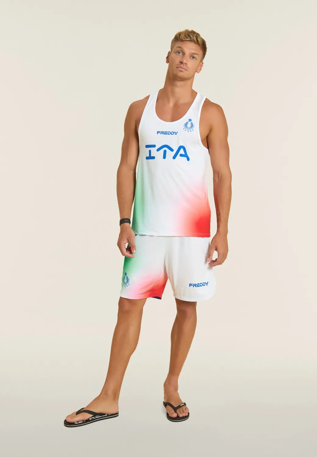 Freddy Italia Beach Volley Tanktop Herren Azzurro UV50+